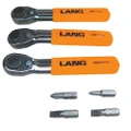 Lang Tools 5220 7-Piece Fine Tooth Bit Wrench Set, Black