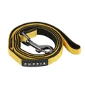 PUPPIA Two Tone Dog Lead Strong Durable Comfortable Grip Walking Training Leash for Small & Medium Dog, Yellow, Small