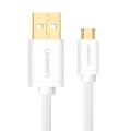 darrahopens UGREEN Micro USB Male to USB Male Cable Gold-Plated - White 2M (10850) (V28-ACBUGN10850)