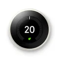 Nest T3017US Learning Thermostat, Easy Temperature Control for Every Room in Your House, White (Third Generation), Compatible with Alexa Small