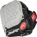 Rawlings | Sure Catch T-Ball & Youth Baseball Glove | Left Hand Throw | 10.5" | Black/Grey