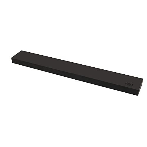 Furi Pro Magnetic Wall Knife Rack 36cm (14in) – Strong Magnetic Knife Holder with Soft Black Silicone Coating, Easy Wall Mount for Tile, Brick or Wood