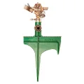 Rain Bird 25PJLSP Hose-End Brass Impact Sprinkler on Large Spike, Adjustable 20° - 360° Pattern, 20' - 41' Spray Distance, Green