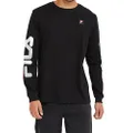 Fila Men s Long Sleeve Tee T Shirt, 001 Black, XX-Large UK