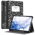 Supveco Case for Samsung Galaxy Tab S8 / Tab S7 11 Inch with S Pen Holder, Ultra Slim Protective case Smart Cover with Auto Sleep/Wake for Galaxy Tab S8 / S7 Tablet 2022/2021, Book