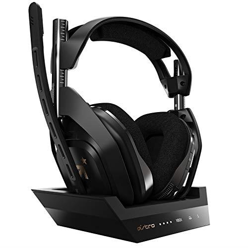 ASTRO Gaming A50 Wireless Headset + Base Station Gen 4 - Compatible with Xbox Series X, S, Xbox One, PC, Mac - Black/Gold