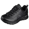 Skechers for Work Women's Sure Track Trickel Slip Resistant Work Shoe,Black,5 M US