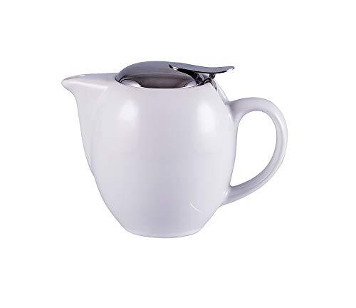 Avanti Camelia Ceramic Teapot, Pure White, 15286