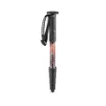 Manfrotto Element MII MMELMIIA5RD, Lightweight 5-Section Aluminium Travel Camera Monopod, Red, with Wrist Strap, Rubber Grip, Twist Locks, Load up 15kg, for Compact Cameras, Mirrorless, DSLR