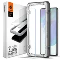 SPIGEN AlignMaster GLAS.tR Slim Screen Protector Designed for Samsung Galaxy S21 FE 5G (2022) Auto Align Technology Tempered Glass [2-Pack] - Clear