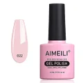 AIMEILI Soak Off UV LED Gel Nail Polish - Rose Nude (022) 10ml