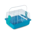 Prevue Pet Products Travel Cage for Birds and Small Animals, Blue (SP1304BLUE), 9.0" L x 5.6" W x 6.1" H
