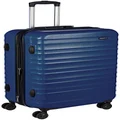 Amazon Basics Hardside Expandable Spinner Suitcase, Navy Blue, 68cm