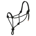 Weaver Leather 35-7799-R1 Diamond Braid Rope Halter, Black, Average Horse