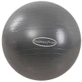 BalanceFrom Anti-Burst and Slip Resistant Exercise Ball Yoga Ball Fitness Ball Birthing Ball with Quick Pump, 2,000-Pound Capacity (48-55cm, M, Gray)