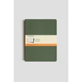 Moleskine CH021K15 Cahier Notebook, Set of 3, Ruled, Extra Large, Myrtle Green