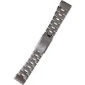 Garmin QuickFit 26 Watch Bands - Vented Titanium Bracelet with Carbon Grey Dlc Coating