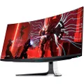 Alienware 34 Inch Curved Gaming Monitor QD-OLED, QHD, 175Hz Refresh Rate, 0.1ms Response Time, NVIDIA G-Sync Ultimate, 1440p Resolution, Lunar Light, AW3423DW