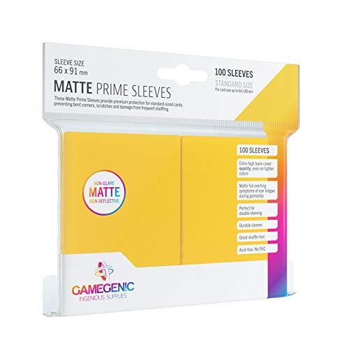 Gamegenic Matt Prime Card Sleeves, Yellow