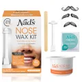 Nad's Nose Waxing Kit for Men and Women, Nose Hair Removal, Nose Wax, Hypoallergenic, 45g