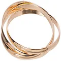 GUESS Basic Gold 3 Piece Interlocking Bangle Bracelet, One Size, Metal, no Gemstone