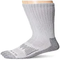 Dickies Men's Heavyweight Cushion Compression Work Crew Socks (3 & 6 Pairs), Grey (3 Pairs), 6-12