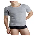 Bonds Men's Underwear Cotton Blend Raglan Cut T-Shirt, Grey Marle, 14 / Small