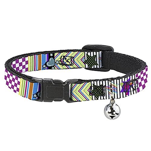 Cat Collar Breakaway Icons Patterns 2 8 to 12 Inches 0.5 Inch Wide