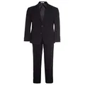 Calvin Klein Boys' 2-Piece Formal Suit Set, Black, 12 Husky