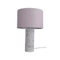 Lexi Lighting Britta Terrazzo Table Lamp, Unique White Terrazzo Base with Light Pink Shade, Perfect Centerpiece for Living Room, Decorative Home Décor