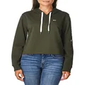 Tommy Hilfiger Women's Women's Sweatshirt Pullover Hoodie, Forest, XX-Small US
