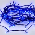 Lexi Lighting 240 LED Fairy Light, Dark Cable, Blue, 16.8M Christmas String Lights, Plug-in, Indoor/Outdoor Use, 8 Functions Mode, Memory Hold, Xmas Parties, Weddings, Gardens, Patios Decoration