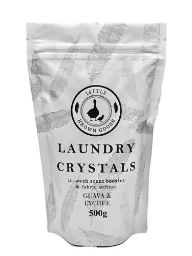 Little Brown Goose Laundry Crystals - Fragrance & Scent Boosters for Laundry - Laundry Softener Beads - Guava Lychee Fragrance