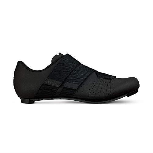 Fizik Unisex Adult Tempo Powerstrap Cycling Shoe, Black/Black, 13. 5 US