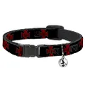 Buckle-Down BAC-W30924-NM Breakaway Cat Collar, 1/2" Wide - Fits 8-12" Neck - Medium, I See Quote