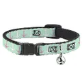 Buckle-Down BAC-W30175-NM Breakaway Cat Collar, 1/2" Wide - Fits 8-12" Neck - Medium, Anchor