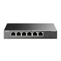 TP-Link 6-Port 10/100Mbps Desktop Switch with 4-Port PoE+ - @67W, Plug & Play, Sturdy Metal w/Shielded Ports, Limited Lifetime Protection, Extend Mode, Priority Mode (TL-SF1006P) | AU Version |