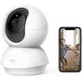 TP-Link Tapo Pan/Tilt AI Smart Home Security Wi-Fi Camera, Baby Monitor, 2K 3MP, Motion & Person Detection, Notification, Night Vision, SD Card Slot, Voice Control, No hub required (Tapo C210)