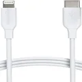 Amazon Basics USB-C to Lightning Cable Cord, MFi Certified Charger for Apple iPhone 14 13 12 11 X Xs Pro, Pro Max, Plus, iPad, White, 1.8 M