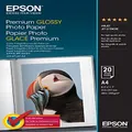 Epson Photo Paper Premium Glossy A4-20 Sheets (255 GSM), C13S041287