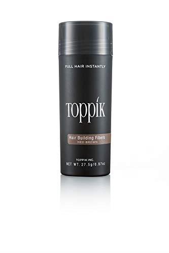 Toppik Hair Building Fibres - Hides Hair Loss - Natural and Fuller Look - Organic Keratin - Easy to Apply - For Men & Women - Hair Care - Hair Loss Products - Hairline Powder - 27.5g - Medium Brown
