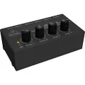 Behringer MX400 MX400 Behringer Micromix MX400 Ultra Low-Noise 4-Channel Line Mixer, Black