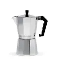 Primula PES-3309 Aluminum Espresso Maker - Aluminum - For Bold, Full Body Espresso – Easy to Use – Makes 9 Cups Silver