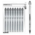 Uniball Vision Elite Rollerball Pens, Black Pens Pack of 8, Bold Pens with 0.8mm Ink, Ink Black Pen, Pens Fine Point Smooth Writing Pens, Bulk Pens, and Office Supplies