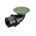 NDS 430 Pop-Up Drainage Emitter with Elbow and Adapter for 3 in. & 4 in. Drain Pipes, Works with Drainage Systems Including Catch basins, Green Plastic