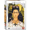 EuroGraphics Self-Portrait with Thorn Necklace and Hummingbird by Frida Kahlo 1000-Piece Puzzle