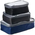 Travelon Set of 3 Lightweight Packing Organizers, Cool Tones (multi)