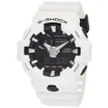 G-SHOCK GA700-7A Mens White/Black Analog/Digital Watch with White Band