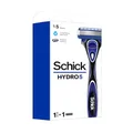 Schick - Hydro 5 Kit for Men |1 Handle with 1 Refill| Hydrating Gel Pools | Protection from Irritation | 5 Blade Cartridge with Skin Guards