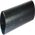 Amazon Basics High-Density Round Foam Roller for Exercise and Recovery - 61cm, Blue Speckled